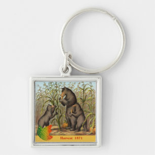 Porte-clés Porte - clé d'annonce de feuille de Keesling et d