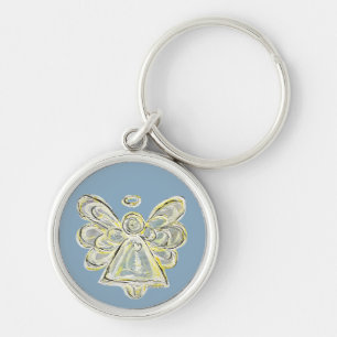 Porte-clés Porte - clé d'art Angel du gardien de lumière blan