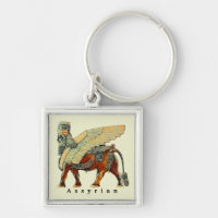 Porte - clé d'art assyrien Lamassu