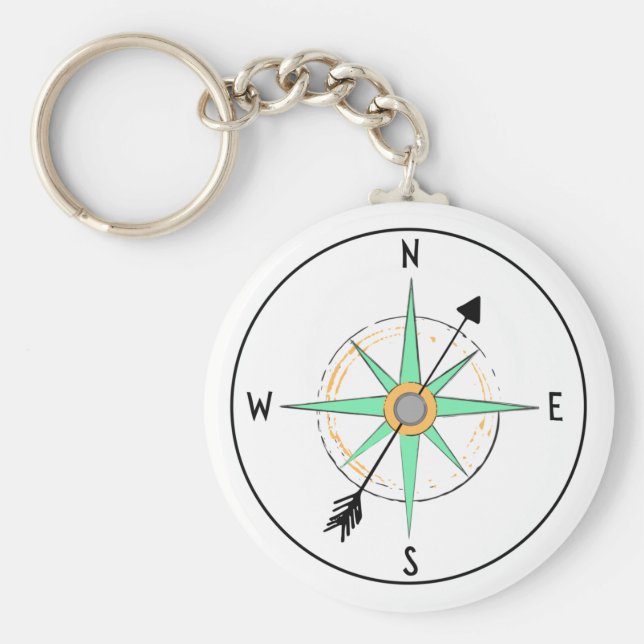 Porte-clés Porte - clé d'art Compass (Devant)