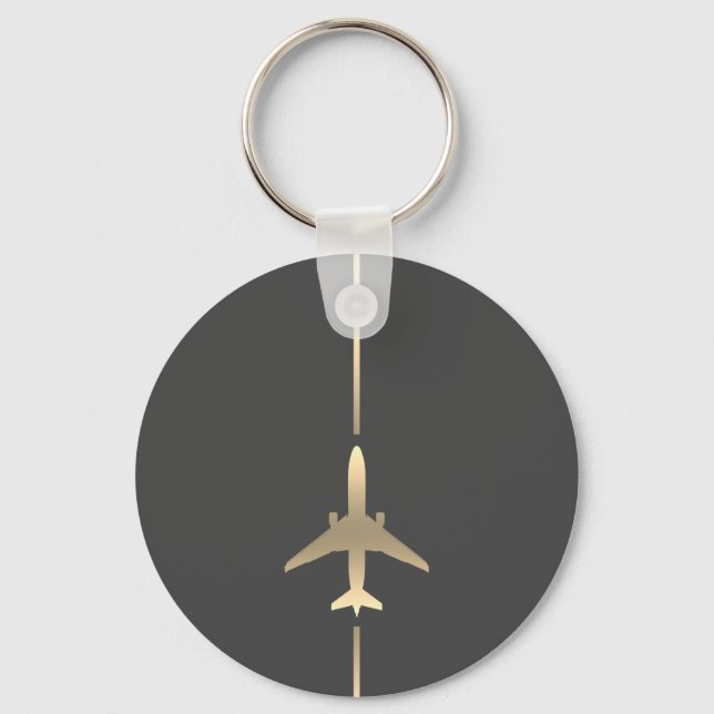 Porte-clés Porte - clé d'aviation minimal (Recto)