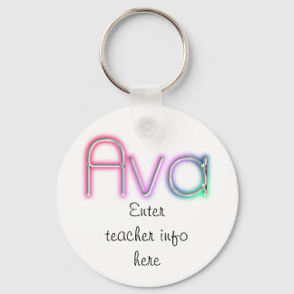 Porte-clés Porte - clé de balise Ava Name