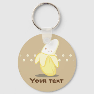 Porte-clés Porte - clé de banane jaune mignon