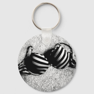 Porte-clés Porte - clé de barre noir et blanc