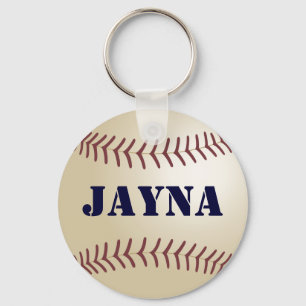 Porte-clés Porte - clé de base-ball de Jayna par 369MyName