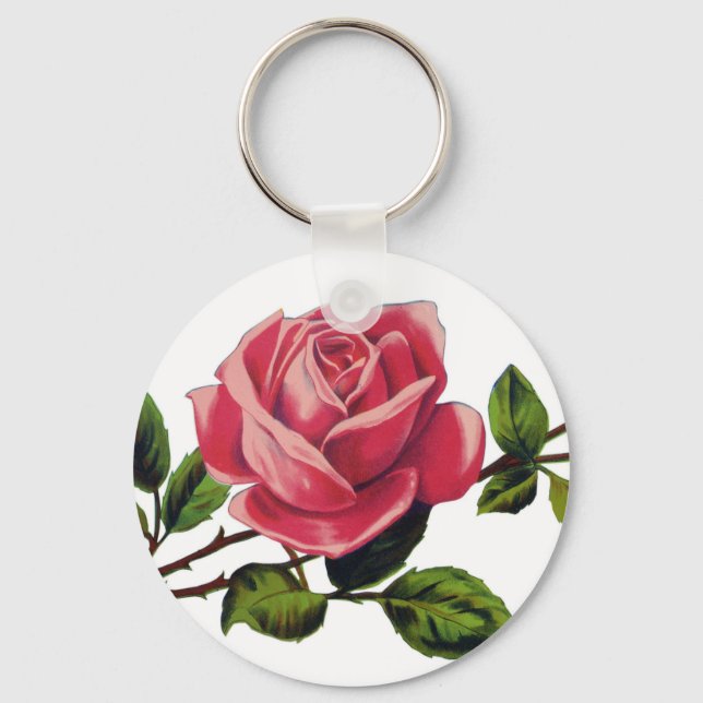 Porte-clés Porte - clé de base Red Rose (Recto)