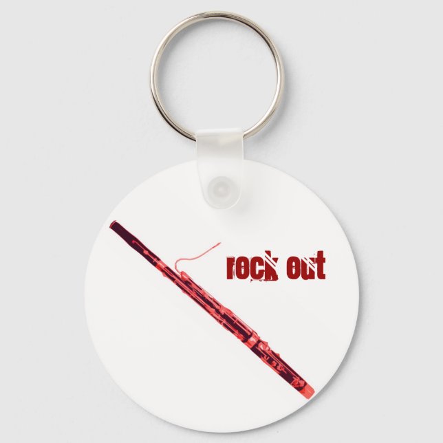 Porte-clés Porte - clé de Bassoon Rock Out (Recto)