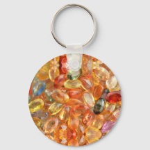 Porte - clé de bijoux orange