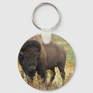 Porte-clés Porte - clé de bison de bois