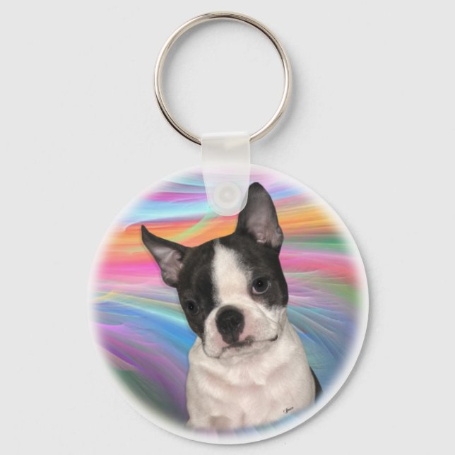 Porte-clés Porte - clé de Boston Terrier (Recto)