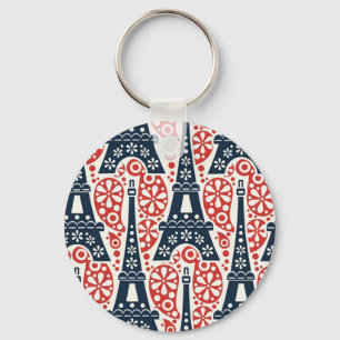 Porte-clés Porte - clé de bouton de Paris