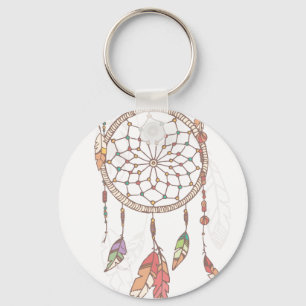 Porte-clés Porte - clé de boutons Dreamcatcher