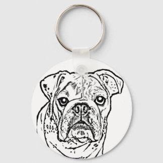 Porte-clés Porte - clé de bulldog anglais
