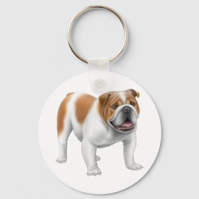 Porte-clés Porte - clé de Bulldog anglais (Recto)