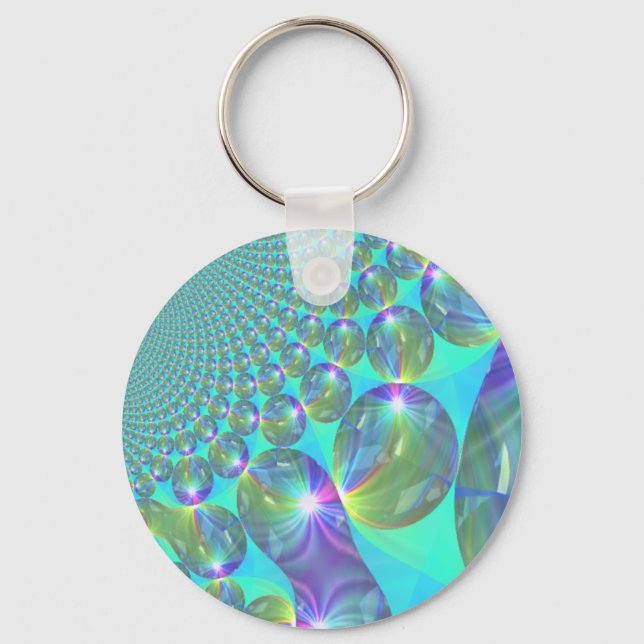 Porte-clés Porte - clé de bulles fractales (Recto)