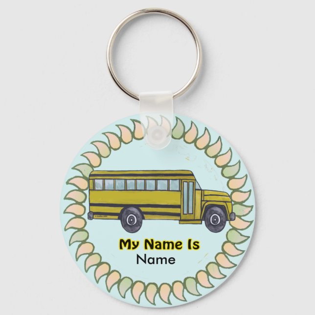 Porte-clés Porte - clé de bus scolaire (Recto)
