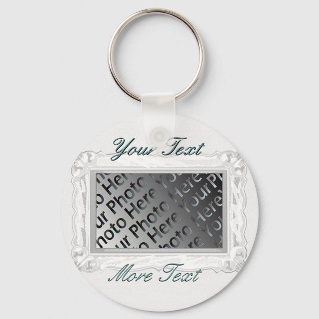 Porte-clés Porte - clé de cadre blanc (Recto)