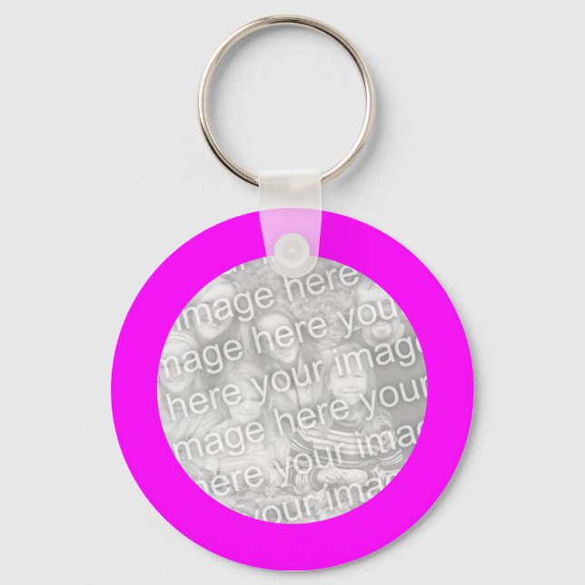 Porte-clés Porte - clé de cadre magenta (Recto)