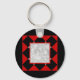 Porte-clés Porte - clé de cadre rouge noir blanc et noir (Front)