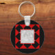 Porte-clés Porte - clé de cadre rouge noir blanc et noir (Front)