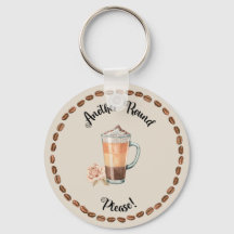 PORTE - CLÉ DE CAFÉ ROND FUNNY