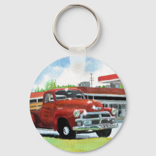 Porte-clés porte - clé de camion antique 1954