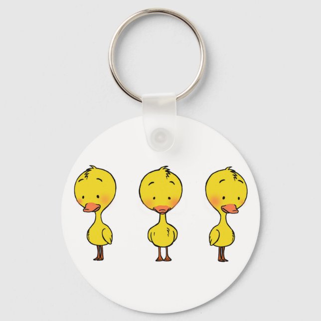 Porte-clés Porte - clé de canard jaune (Recto)
