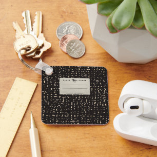 Porte-clés Porte - clé de Carnet de composition en argent