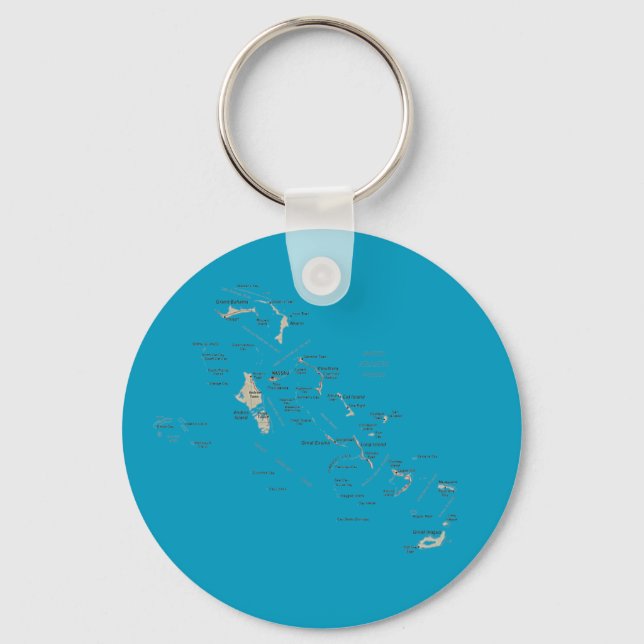 Porte-clés Porte - clé de carte Bahamas (Recto)