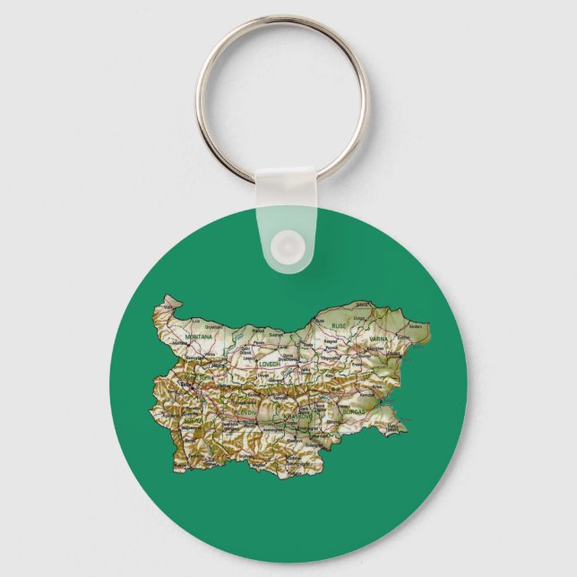 Porte-clés Porte - clé de carte Bulgarie (Recto)