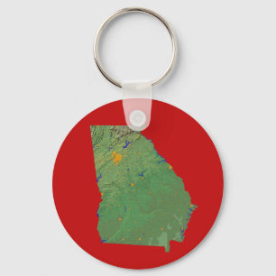 Porte-clés Porte - clé de carte de Géorgie