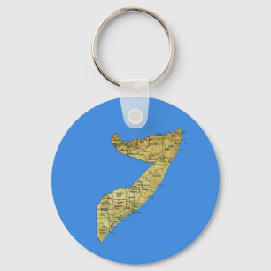 Porte-clés Porte - clé de carte de la Somalie