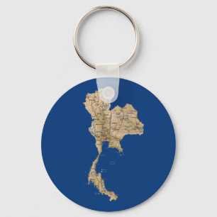 Porte-clés Porte - clé de carte de la Thaïlande