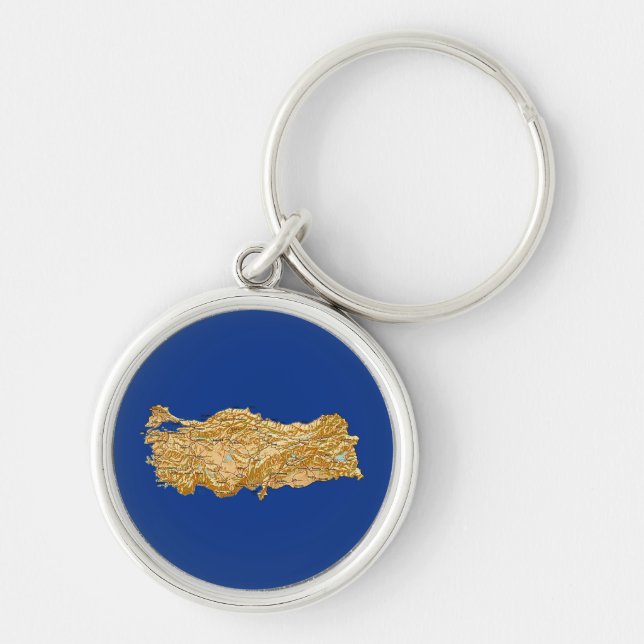 Porte-clés Porte - clé de carte de la Turquie (Devant)
