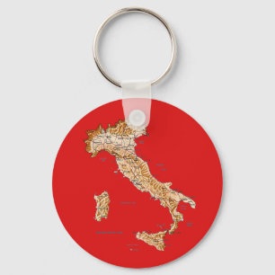 Porte-clés Porte - clé de carte de l'Italie