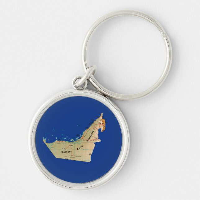 Porte-clés Porte - clé de carte des EAU (Devant)