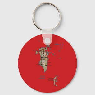 Porte-clés Porte - clé de carte du Bahrain