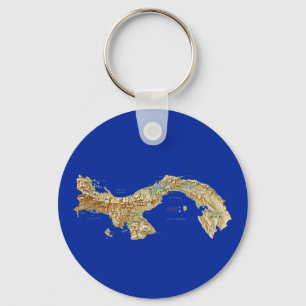 Porte-clés Porte - clé de carte du Panama