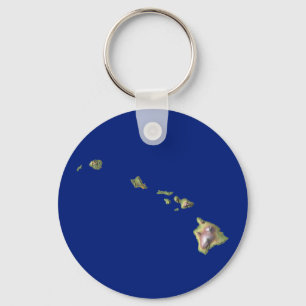 Porte-clés Porte - clé de carte Hawaii