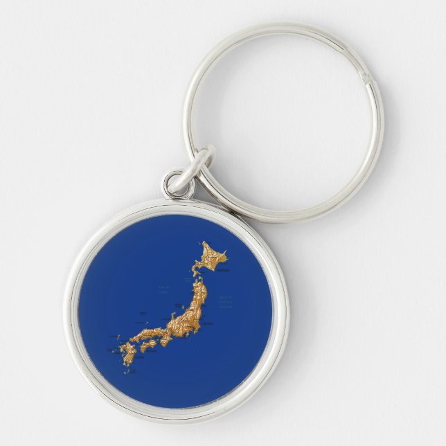 Porte-clés Porte - clé de carte Japon (Devant)