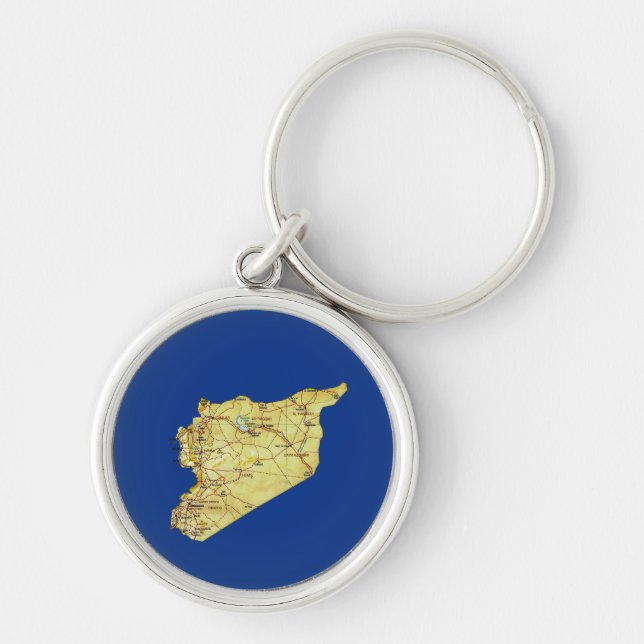 Porte-clés Porte - clé de carte Syrie (Devant)