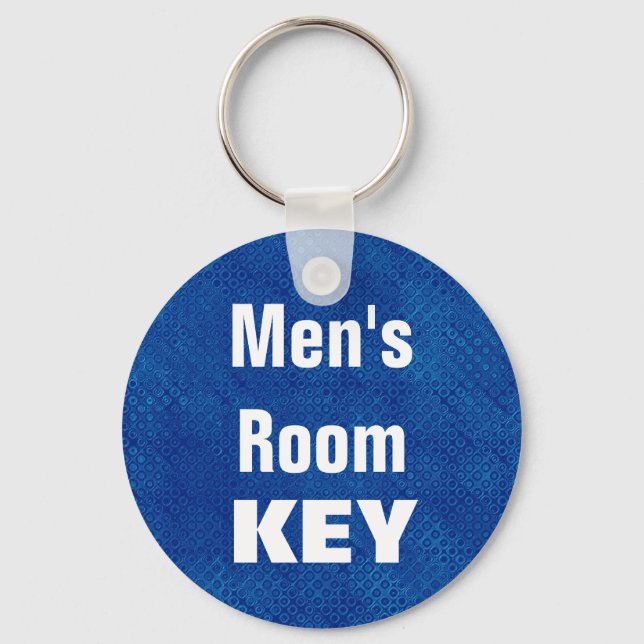 Porte-clés Porte - clé de chambre pour hommes - Bleu et Noir (Recto)