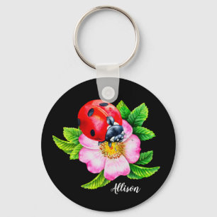 Porte-clés Porte - clé de charlatan fleuri personnalisé