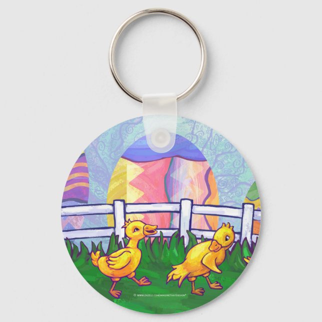 Porte-clés Porte - clé de chasse aux oeufs de Pâques (Recto)