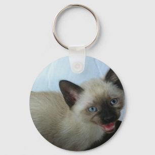 Porte-clés porte - clé de chaton siamois