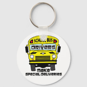 Porte-clés Porte - clé de chauffeur d'autobus scolaire