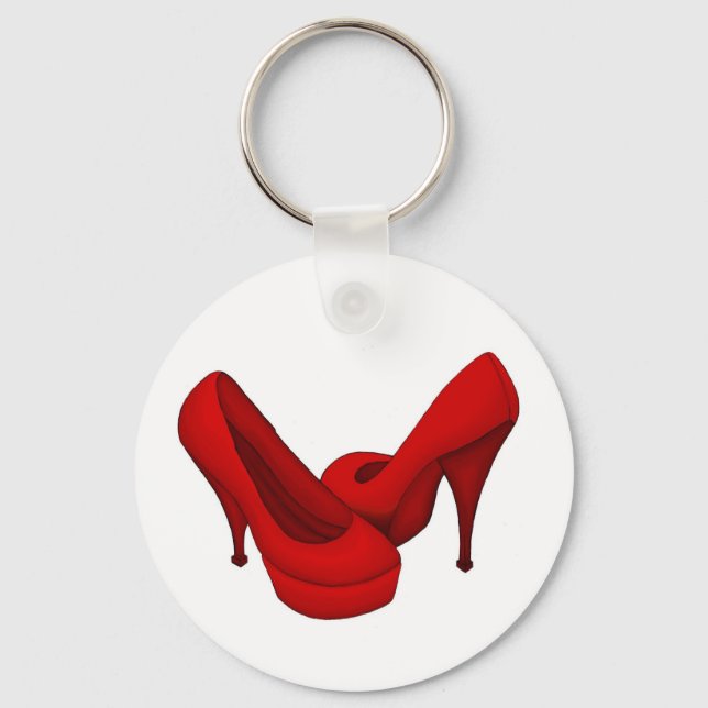 Porte-clés Porte - clé de chaussures rouges (Recto)