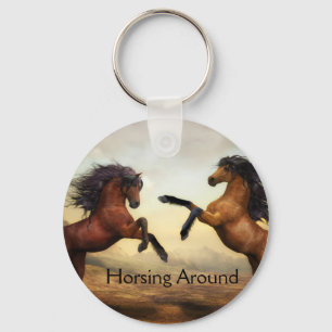 Porte-clés porte - clé de chevaux sauvages
