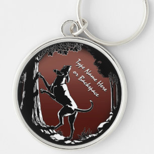 Porte-clés Porte - clé de chien de chien de chien de chasse p