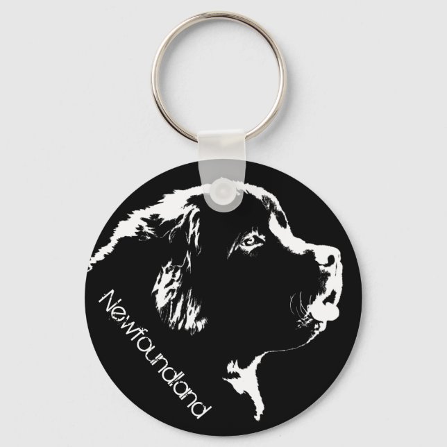 Porte-clés Porte - clé de chien de Terre-Neuve Porte - clé de (Recto)